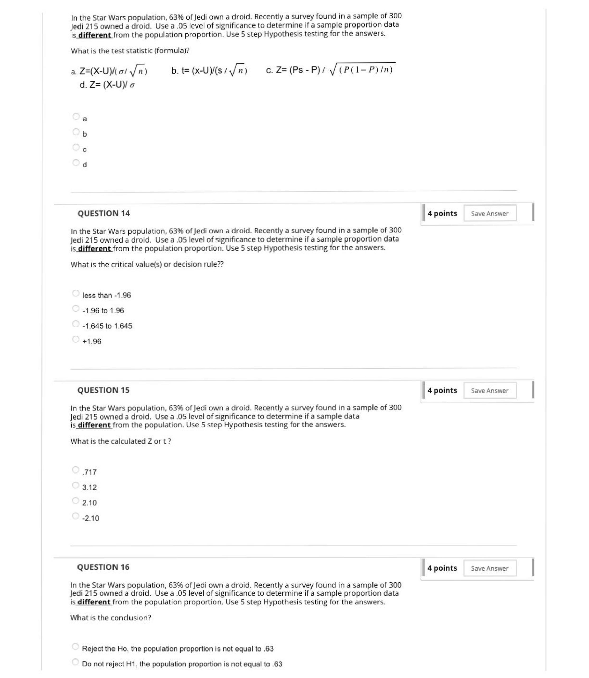 the sample mean amounts different from the population mean. Use 5 step