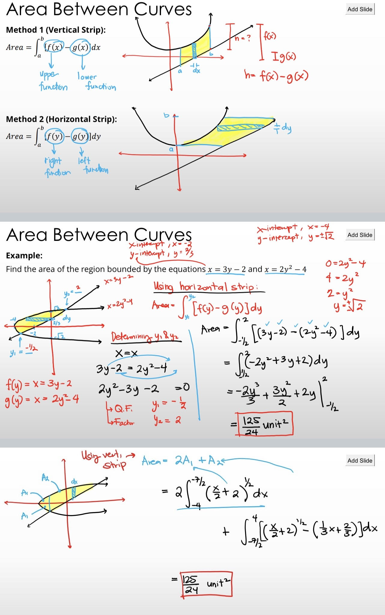 between y2 = 3x and y = x3, using a. vertical strips