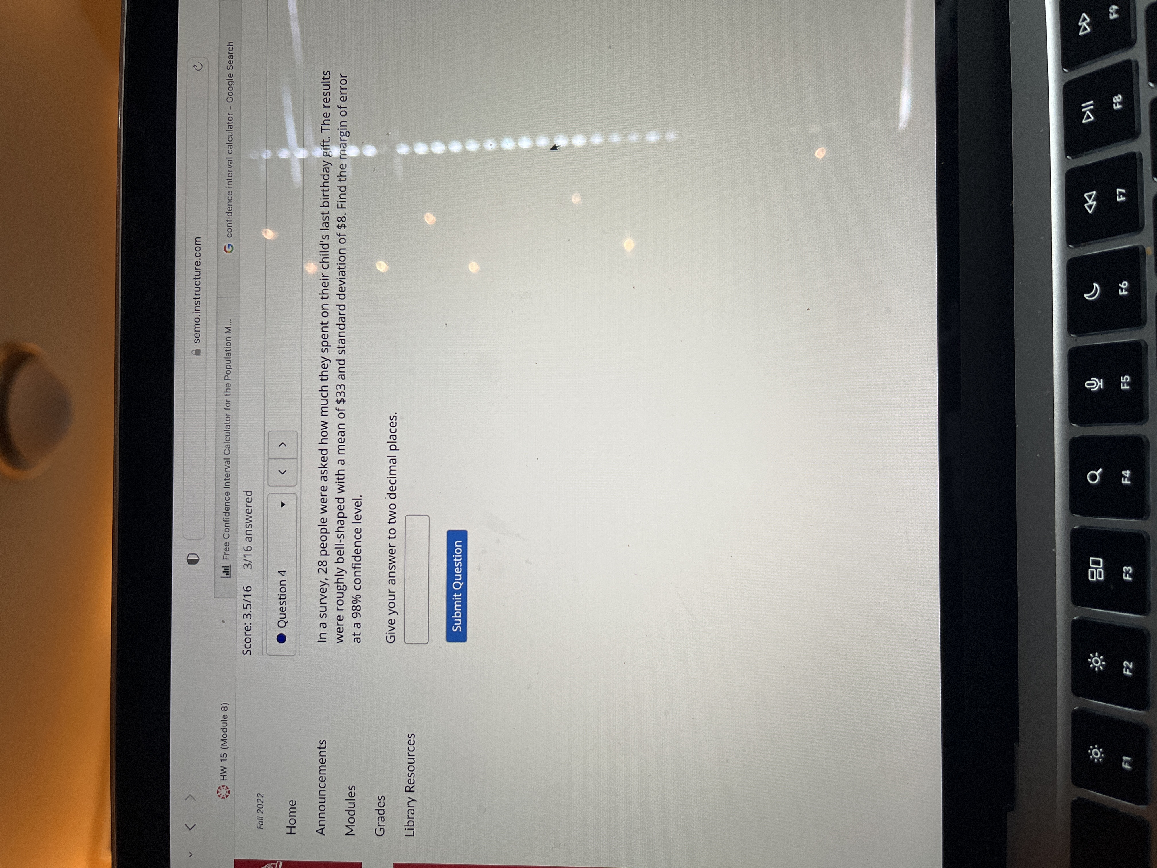 for the Population M... G confidence interval calculator - Google Search Score: