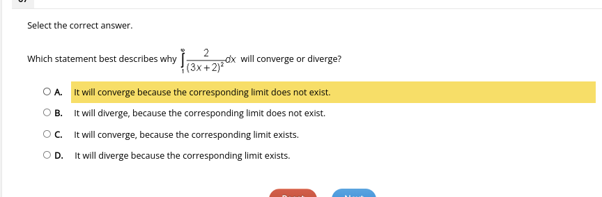 -+0.n #-1 n +1 OC. [edu = e"+c OD. Ja du =