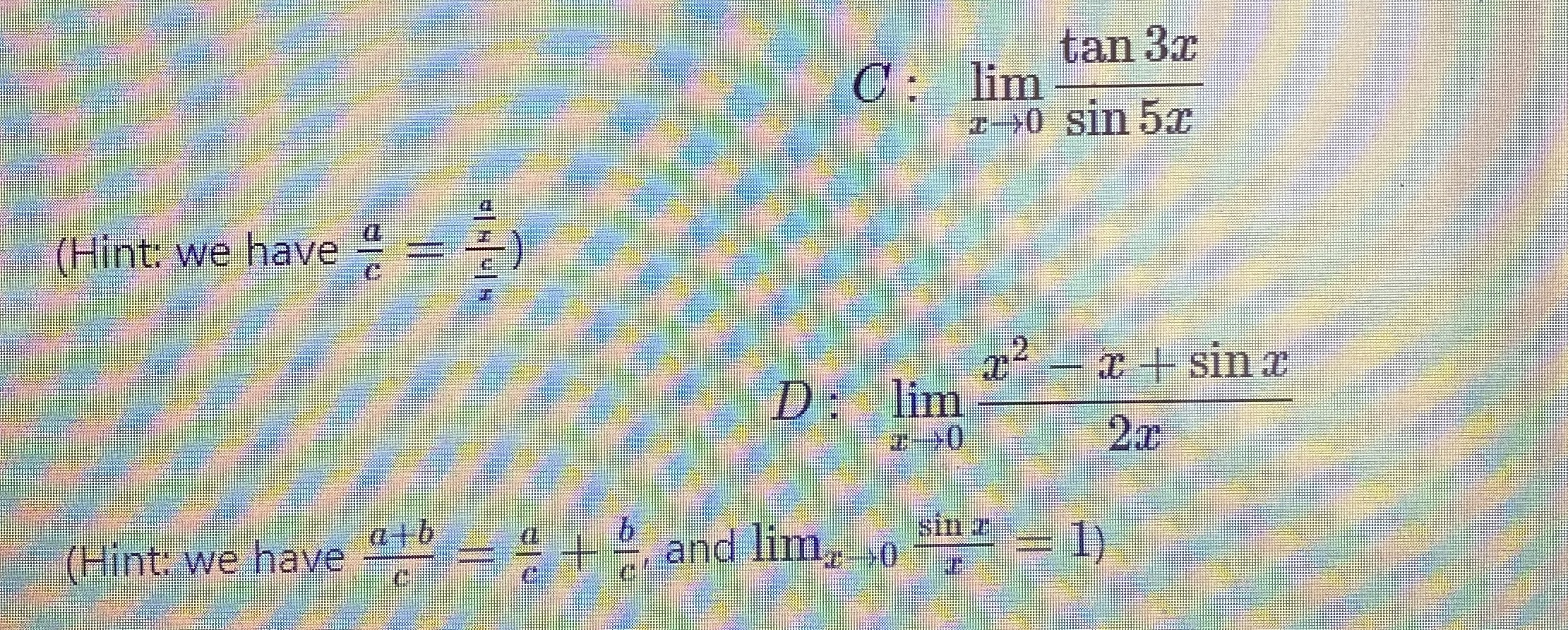i need help doing these two questions because i have to