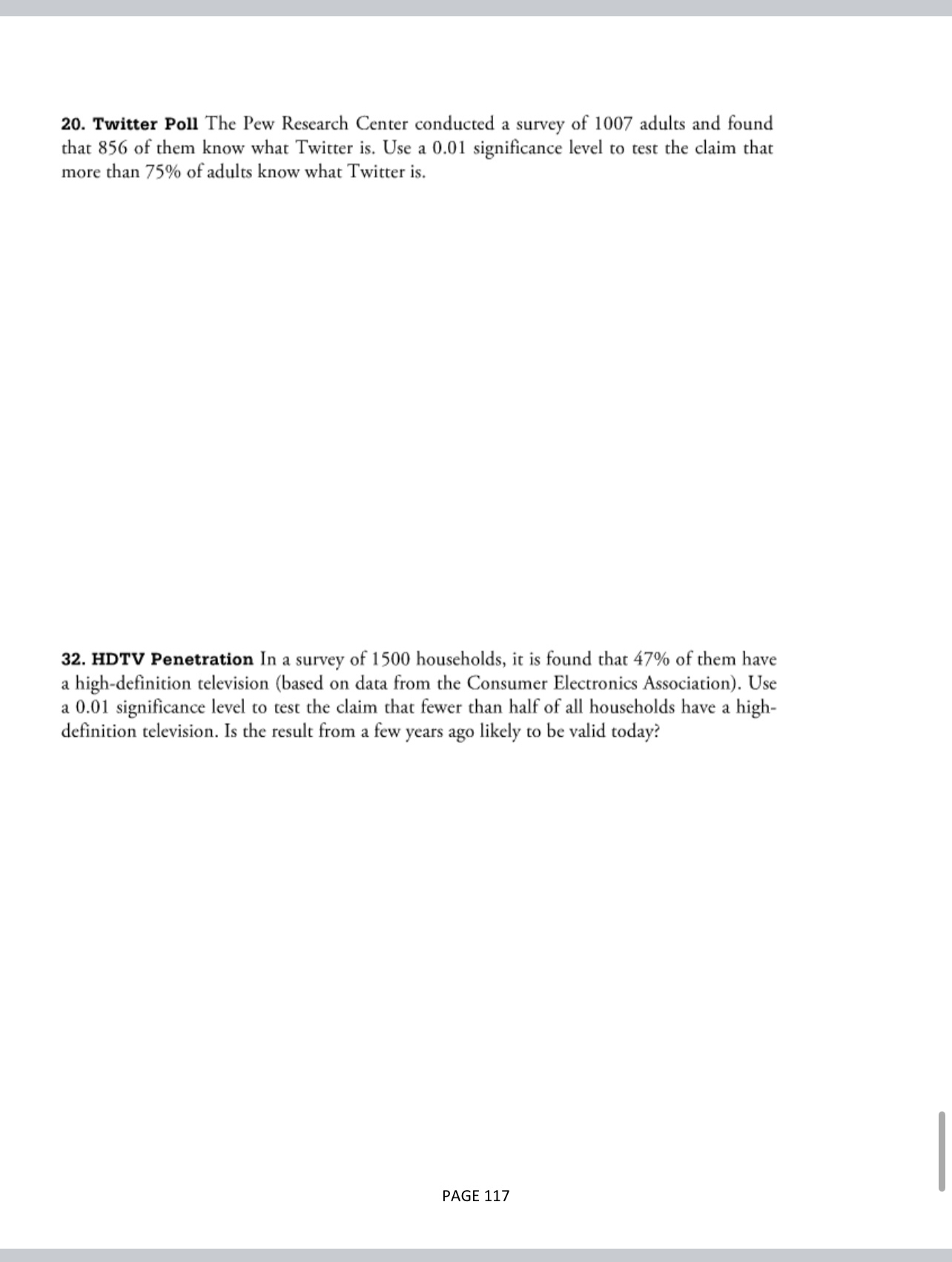  Answer a question 20. Twitter Poll The Pew Research Center conducted