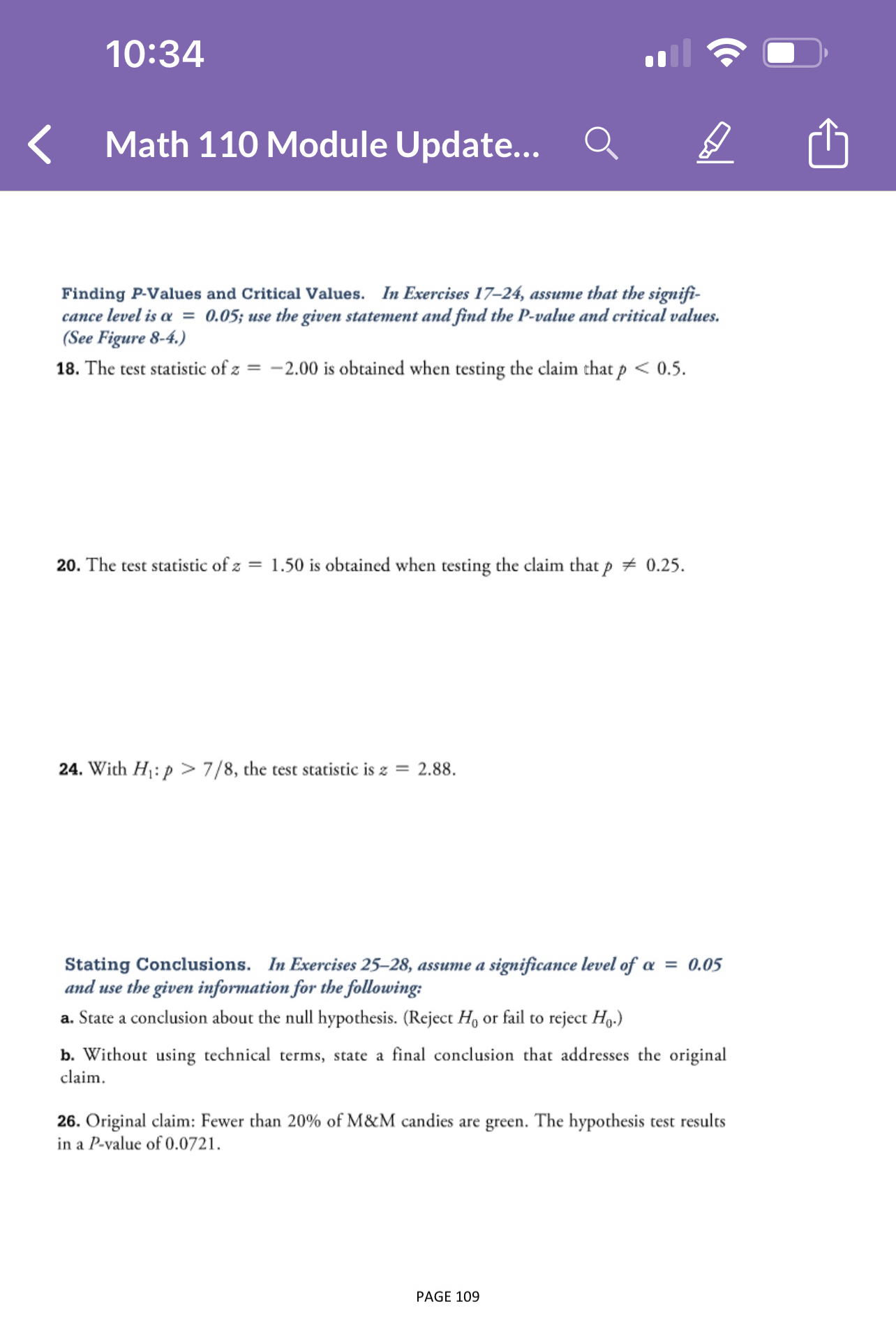 the null hypothesis. (Reject Ho or fail to reject Ho.) b. Without