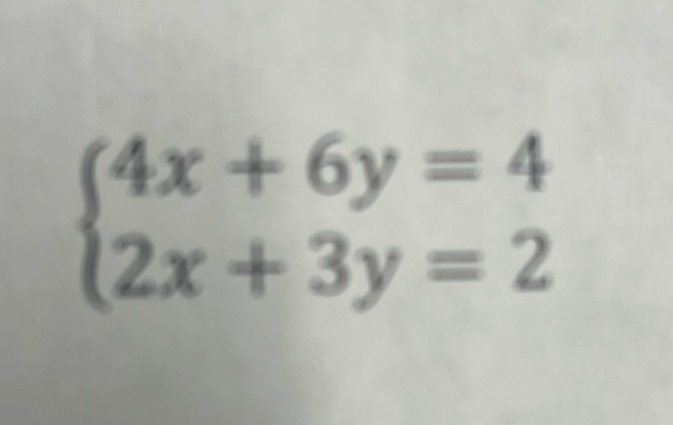  Solve system if equations 