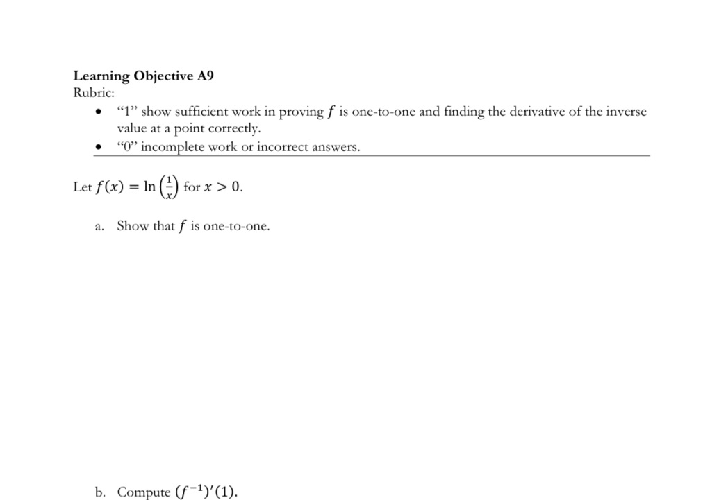 is one-to-one and finding the derivative of the inverse value at a