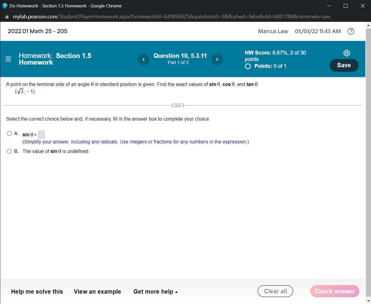 View an example Get more help - Clear all Check answer'9 Do
