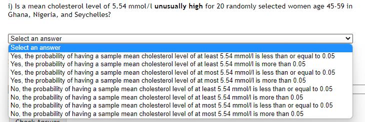 standard deviation of 10.8 to answer the following questions. a) Calculate the