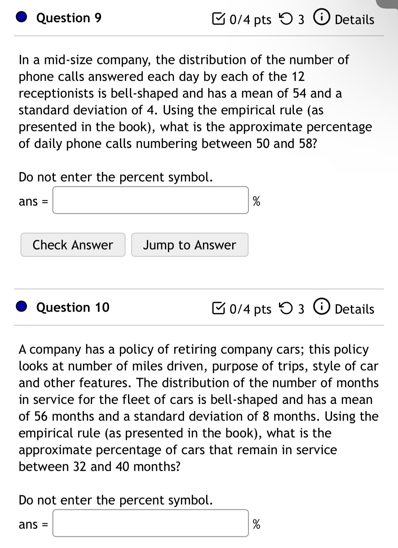 I - 0 Question 9 E 0/4 pts '0 3 6)