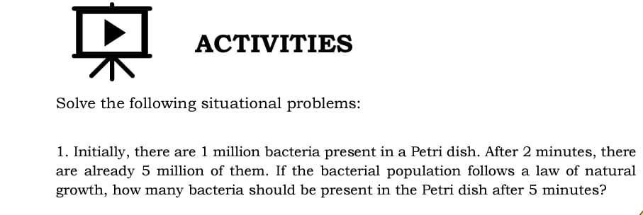 dy NIN = xy3 dx 3. dy = (6e3x + 1)dxACTIVITIES Solve