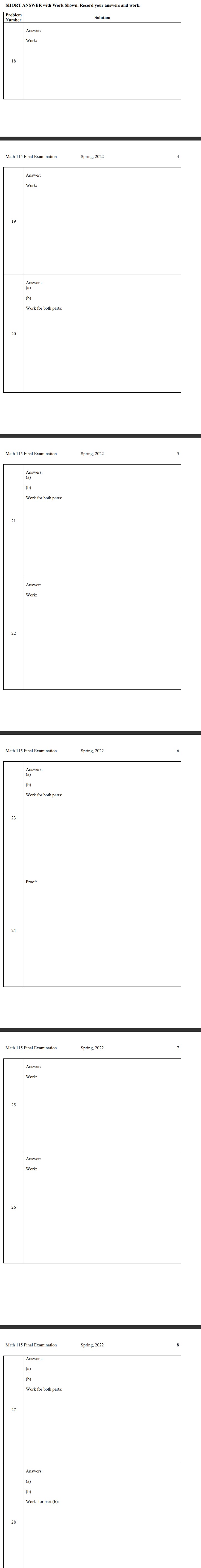 be shown, as indicated. 18. Find the equation for a line which