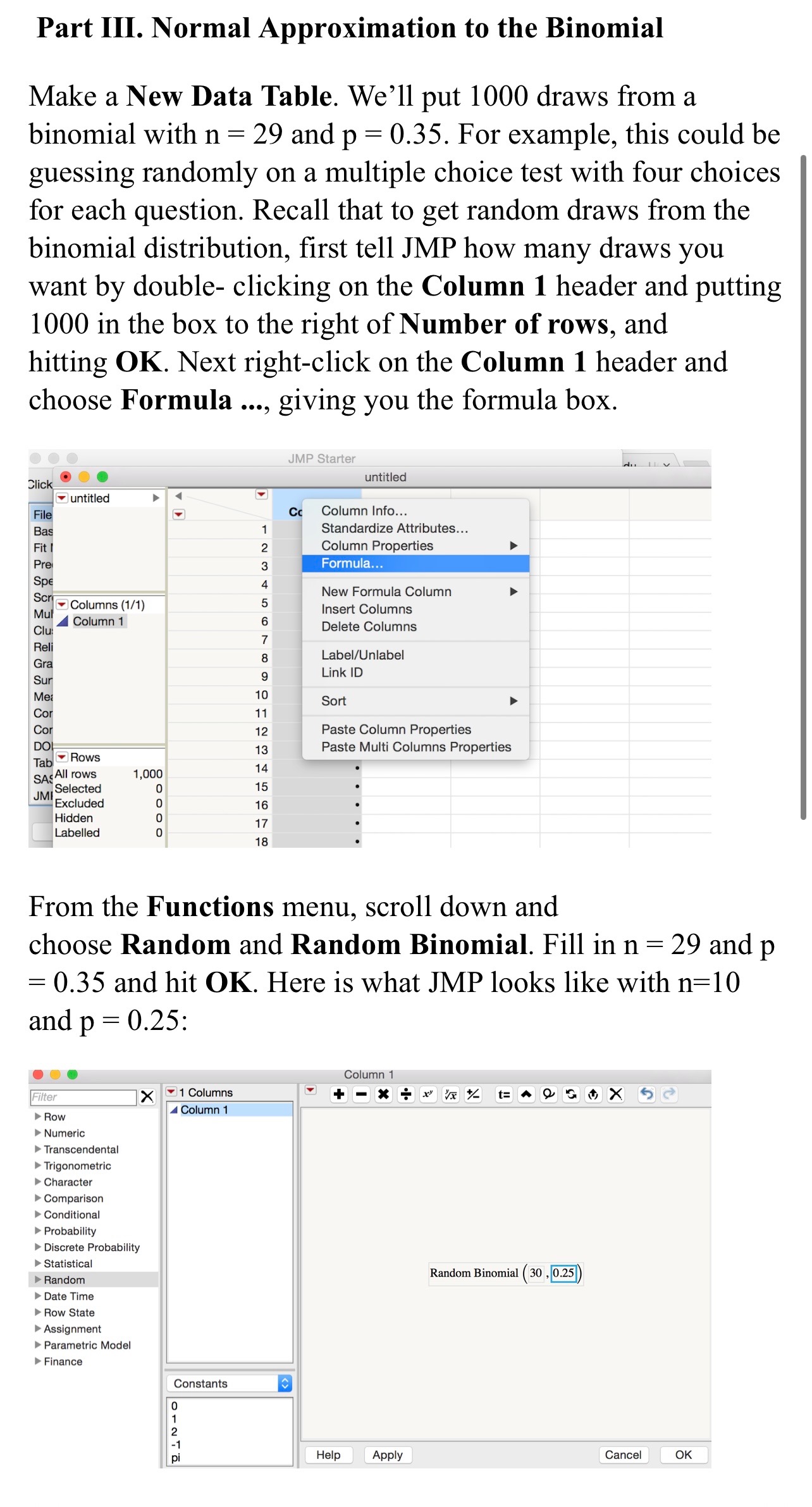 29 and p = 0.35, what is the theoretical expected value (round