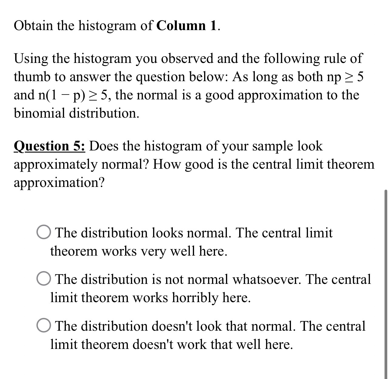to two decimal places)? U = 10.15 Question 2: For a draw