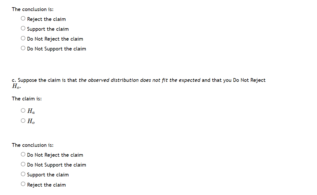 Step 1 does not depend on whether the claim being tested is