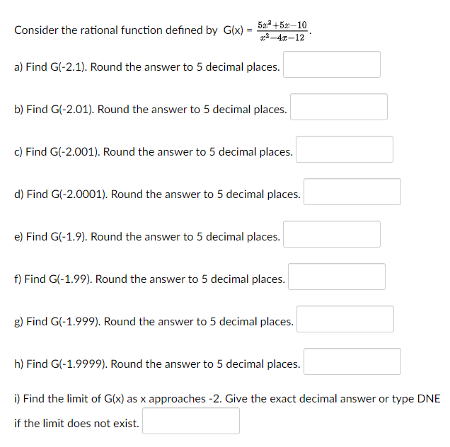 a) Find G(-2.1). Round the answer to 5 decimal places. b) Find