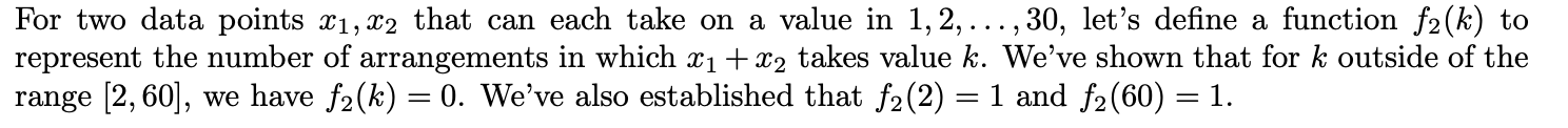 represent the number of arrangements in which x1 + 22 takes value