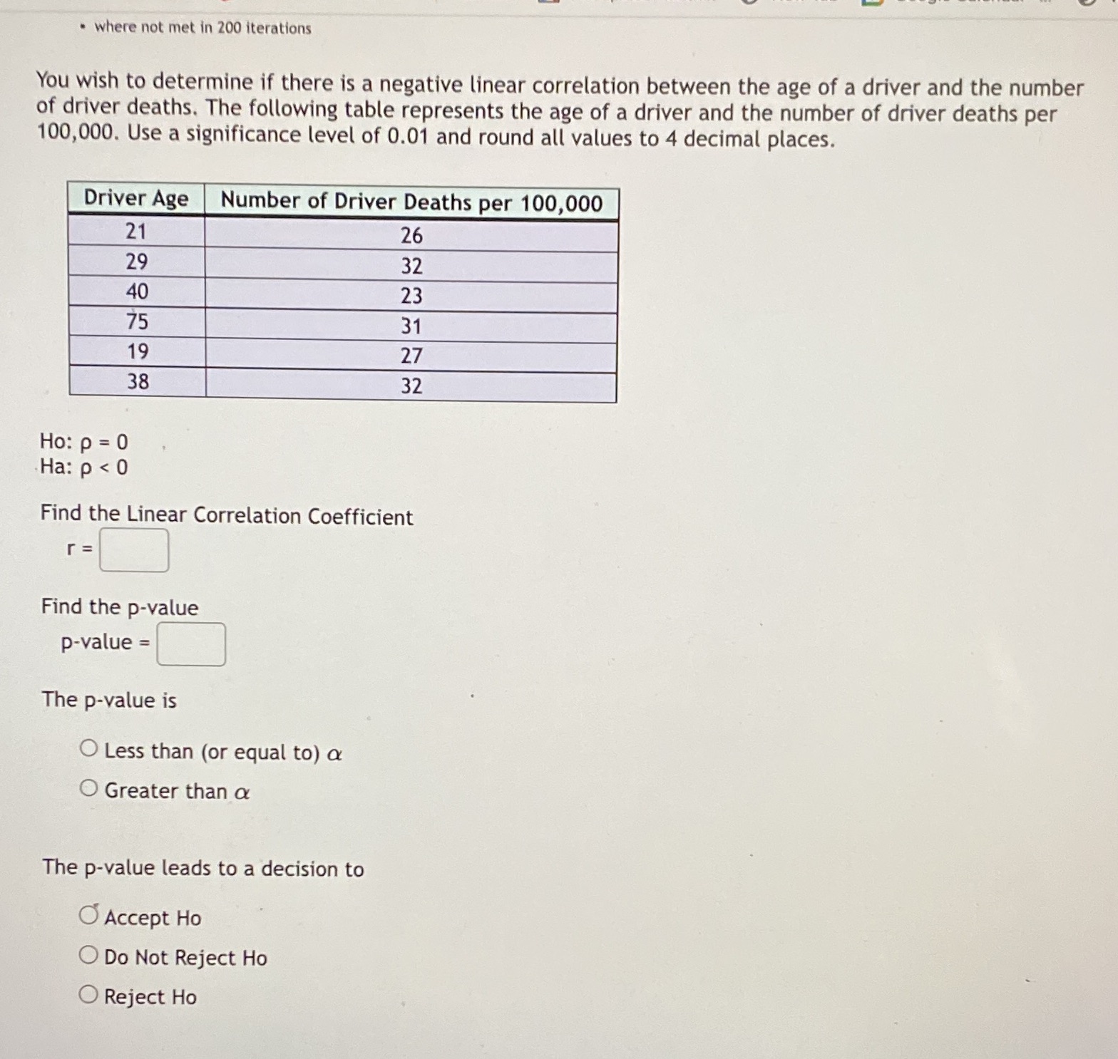  The conclusion is:- There is a significant linear correlation between driver