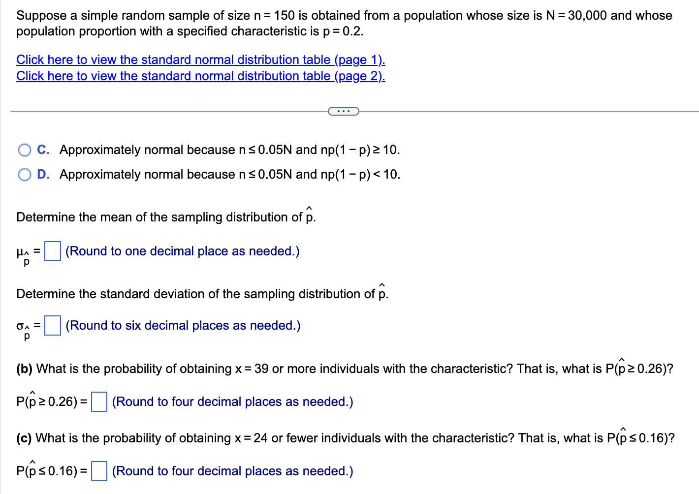 to View the standard normal distribution table (Egg). Click here to View