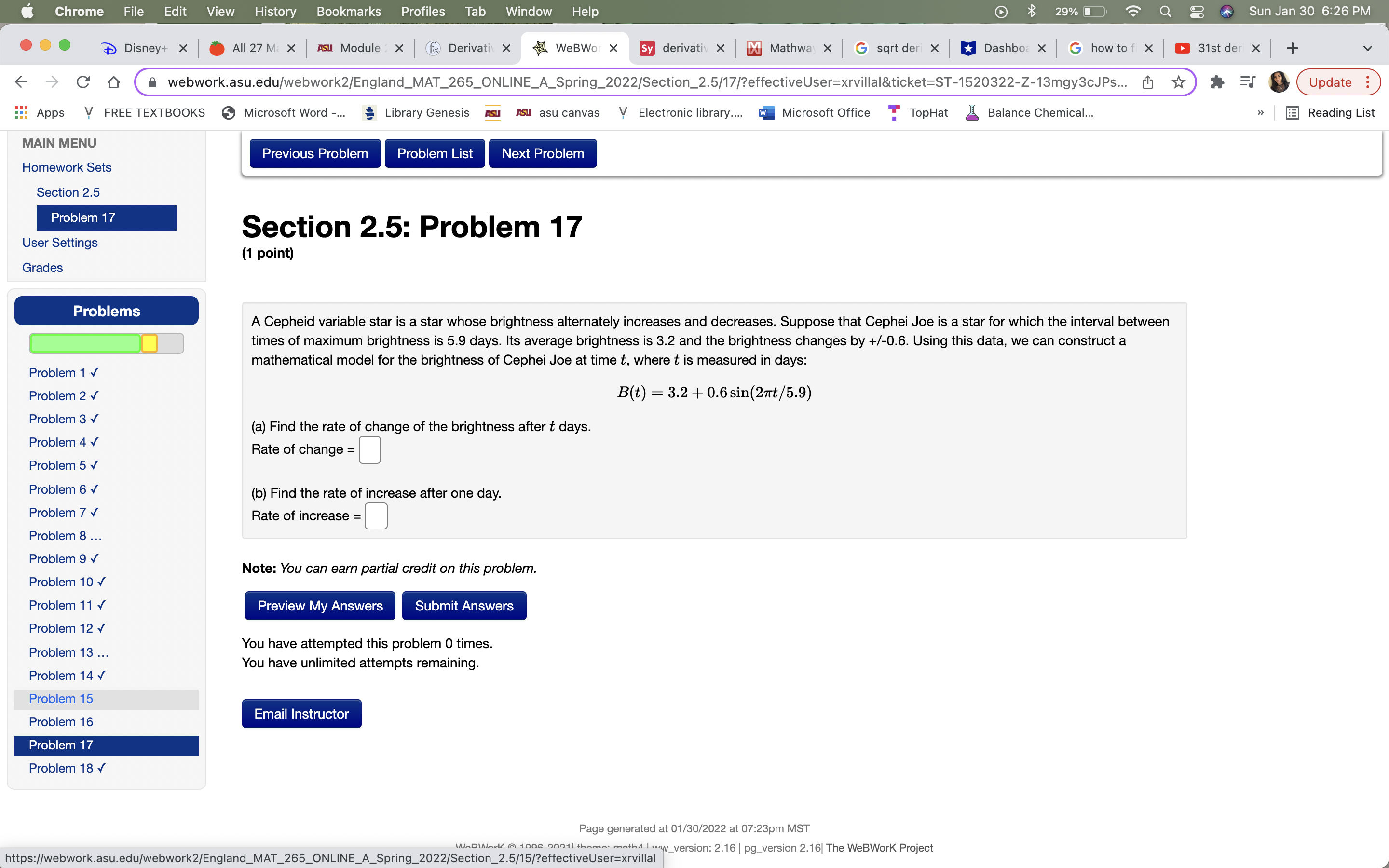 Chrome File Edit View History Bookmarks Profiles Tab Window Help 29%