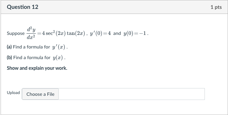 . but should not include an integral sign. Show and explain your