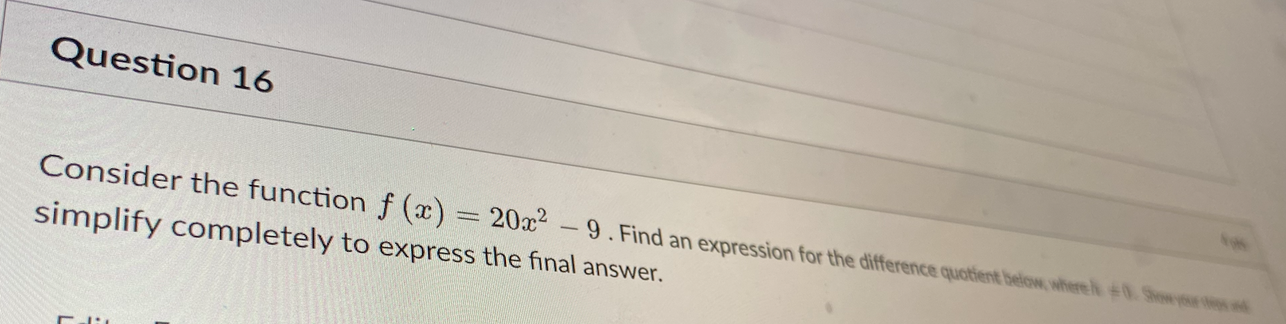 the following represents the domain of the function g (x) = Select