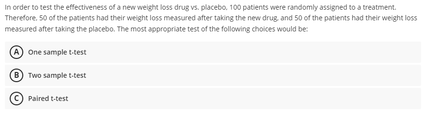 placebo. 10:) patients were randomlyr assigned to a treatment. Therefore. 50 ofthe