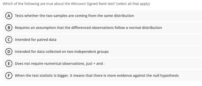 placebo. The most appropriate test ofthe following choices would be: Cine sample