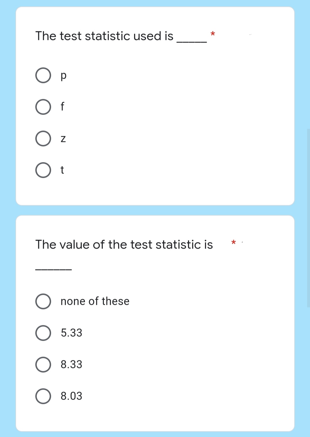 was 85 and the standard deviation of 6. Test the significant difference