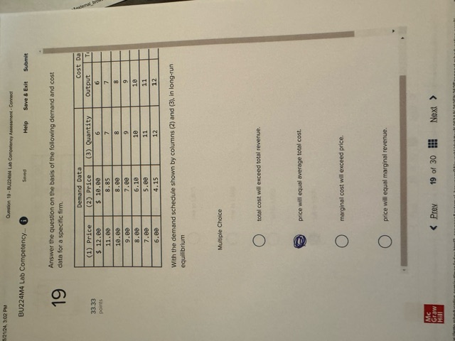 data showing the six largest firms in an industry. If firm D