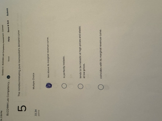 industry C.4. 3:01 PM Question 15 - BU224M4 Lab Competency Assessment .