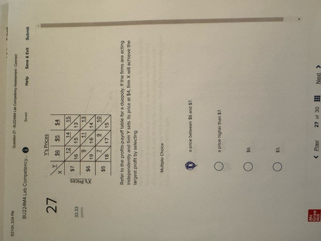 is monopolistically competitive. Is an oligopoly. O approximates pure competition. OBU224M4 Lab