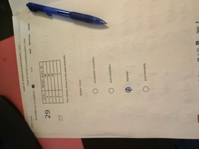 15 4 Suppose that firms B and D in this table merged