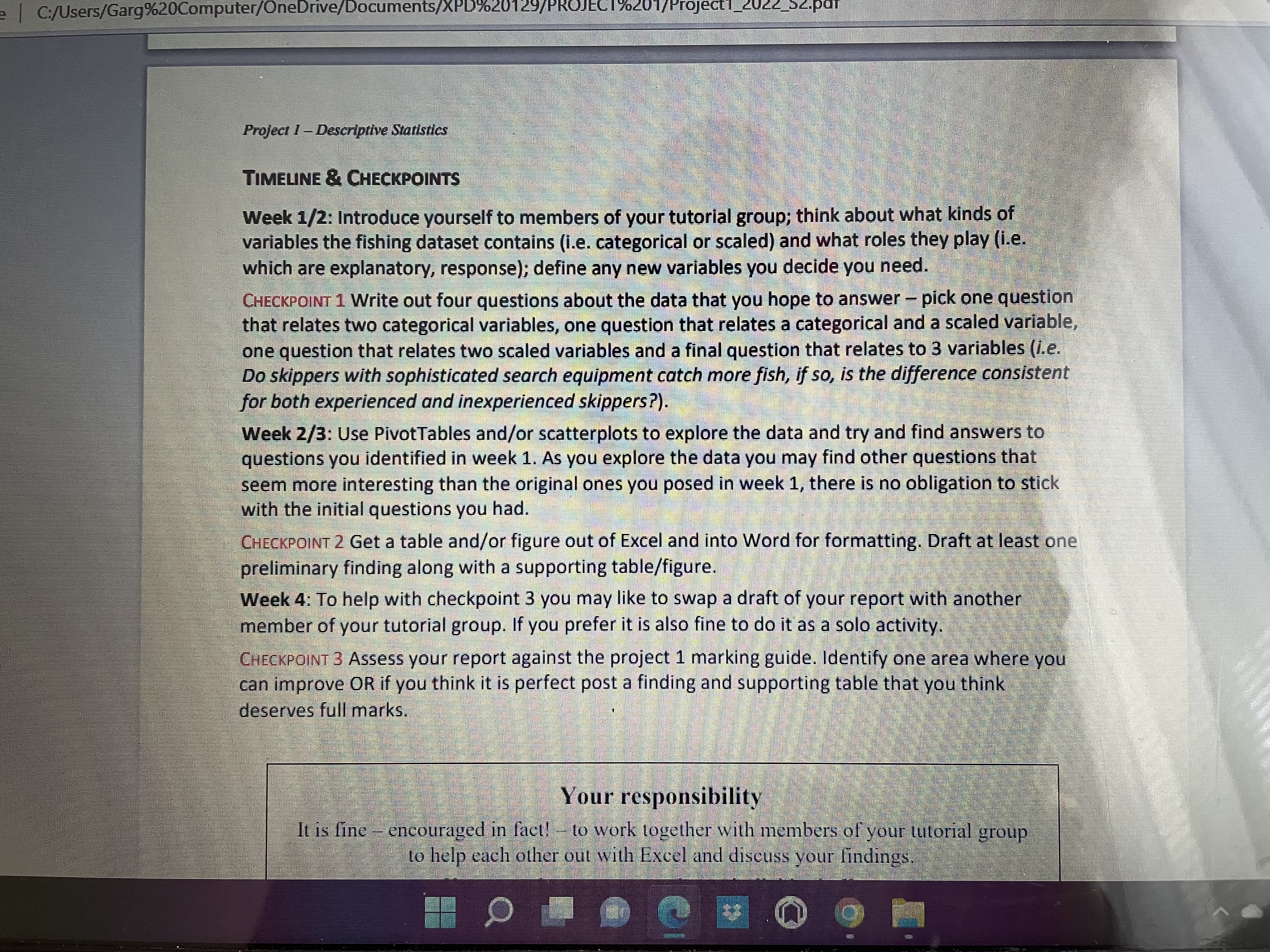 can assess how you are doing. 2. Statistical expertise. The only statistical