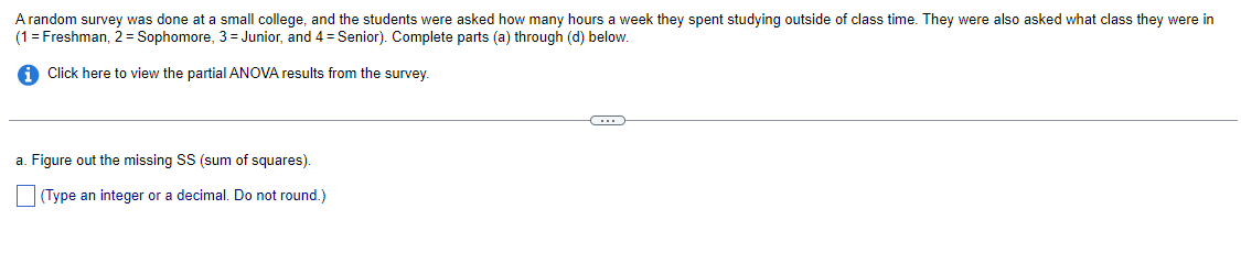interval? Show your calculations. a. There are possible comparisons.Three independent random samples