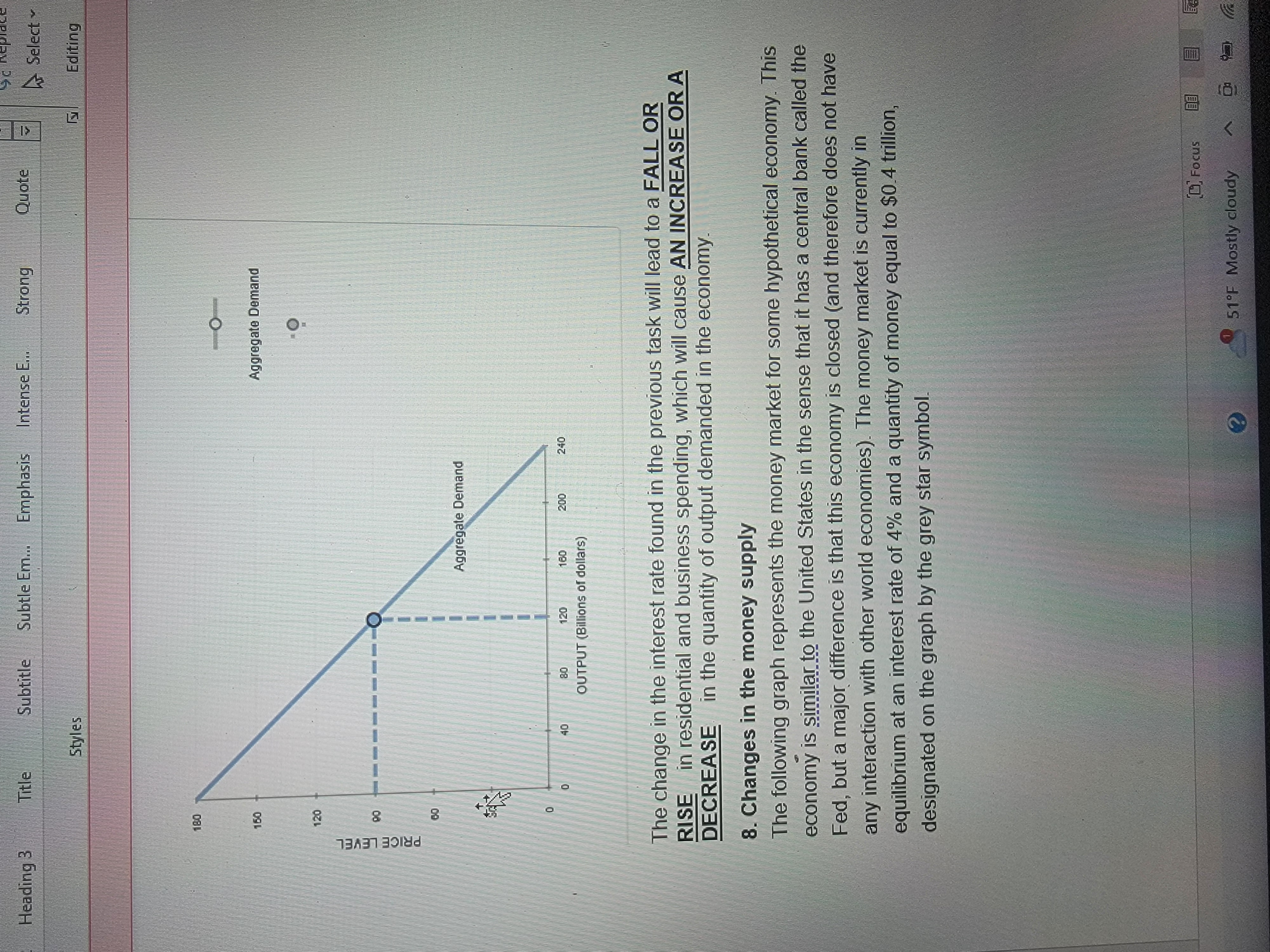graded on any changes you make to the following graph, but you