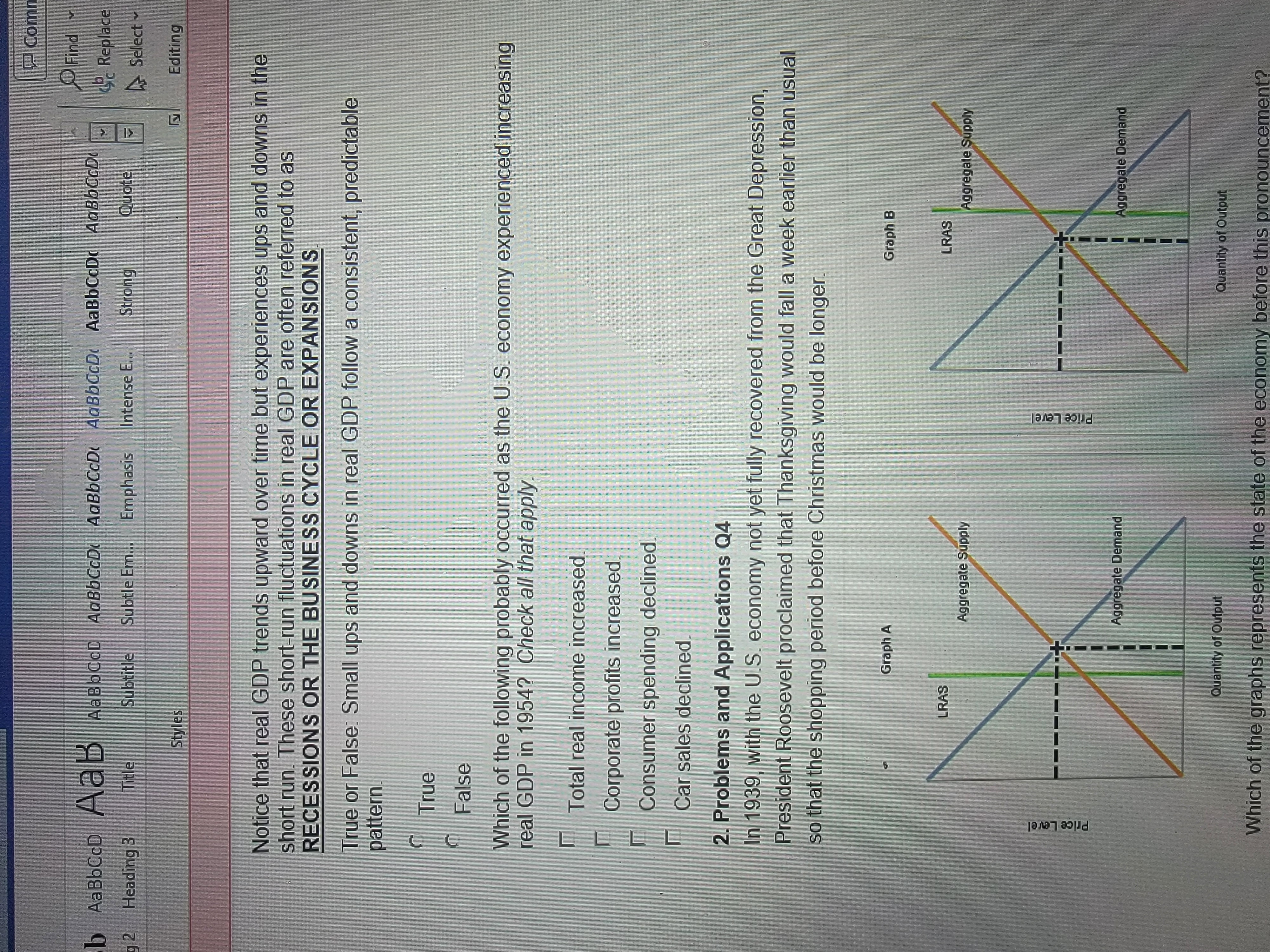 causes the price level to RISE ABOVE OR FALL BELOW the price