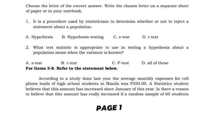 > 0.5 15. What can be concluded about the data? A. Reject