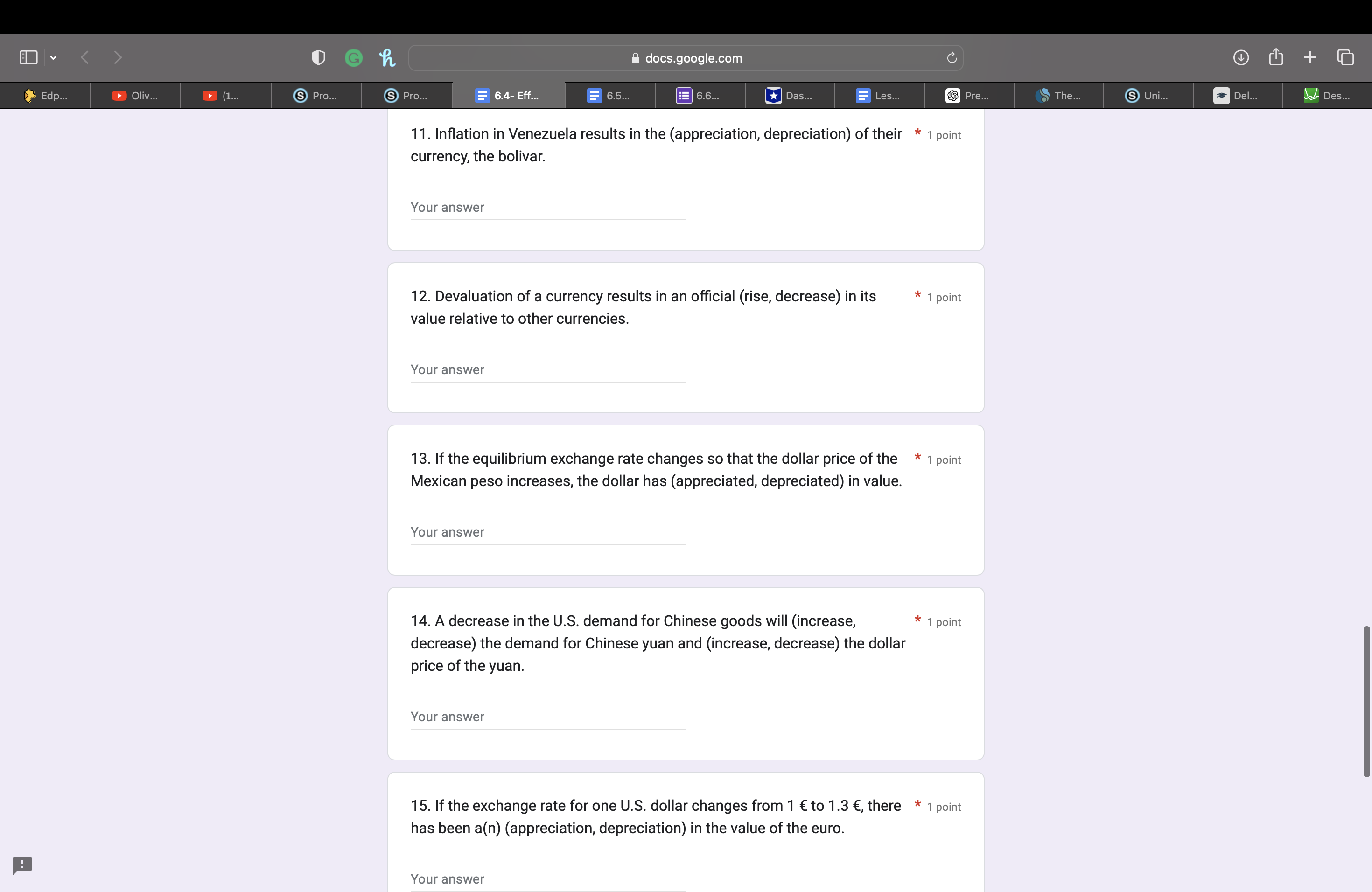 US citizens or Chinese citizens most likely demand Chinese yuan? * 1
