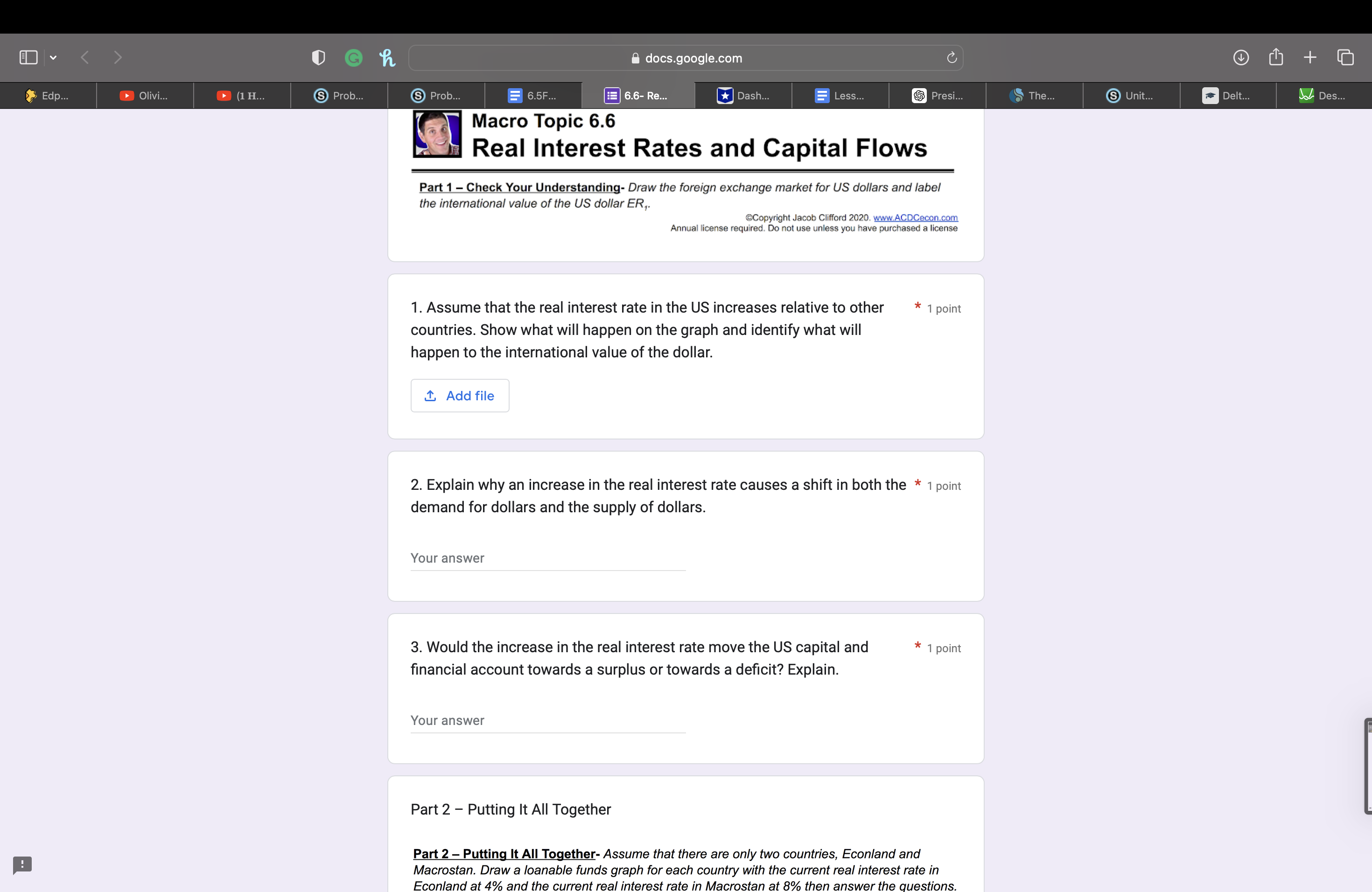 point Your answer 5. Assume that the exchange rate for yuan was