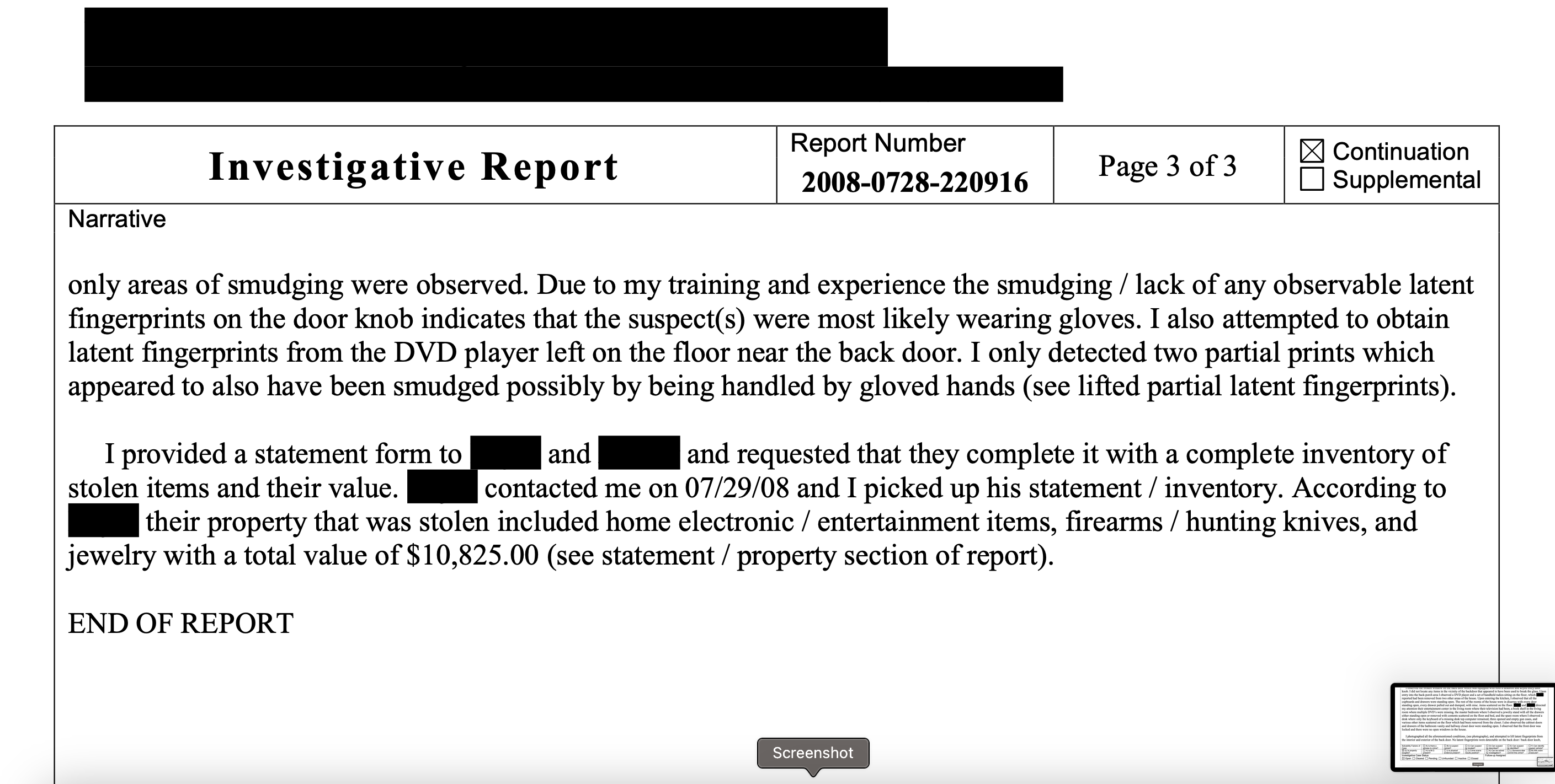 case about the perpetrators and setting forth a detailed plan for the