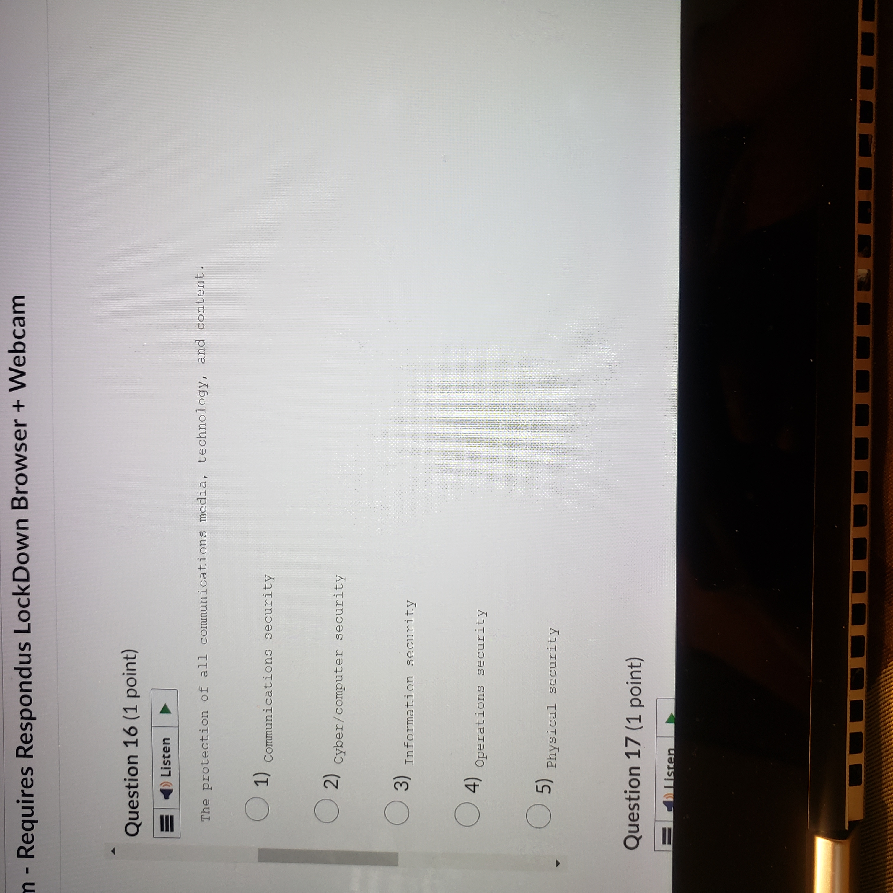 set of resources. O 1) Governance ( 2) Leadership . 3) Management