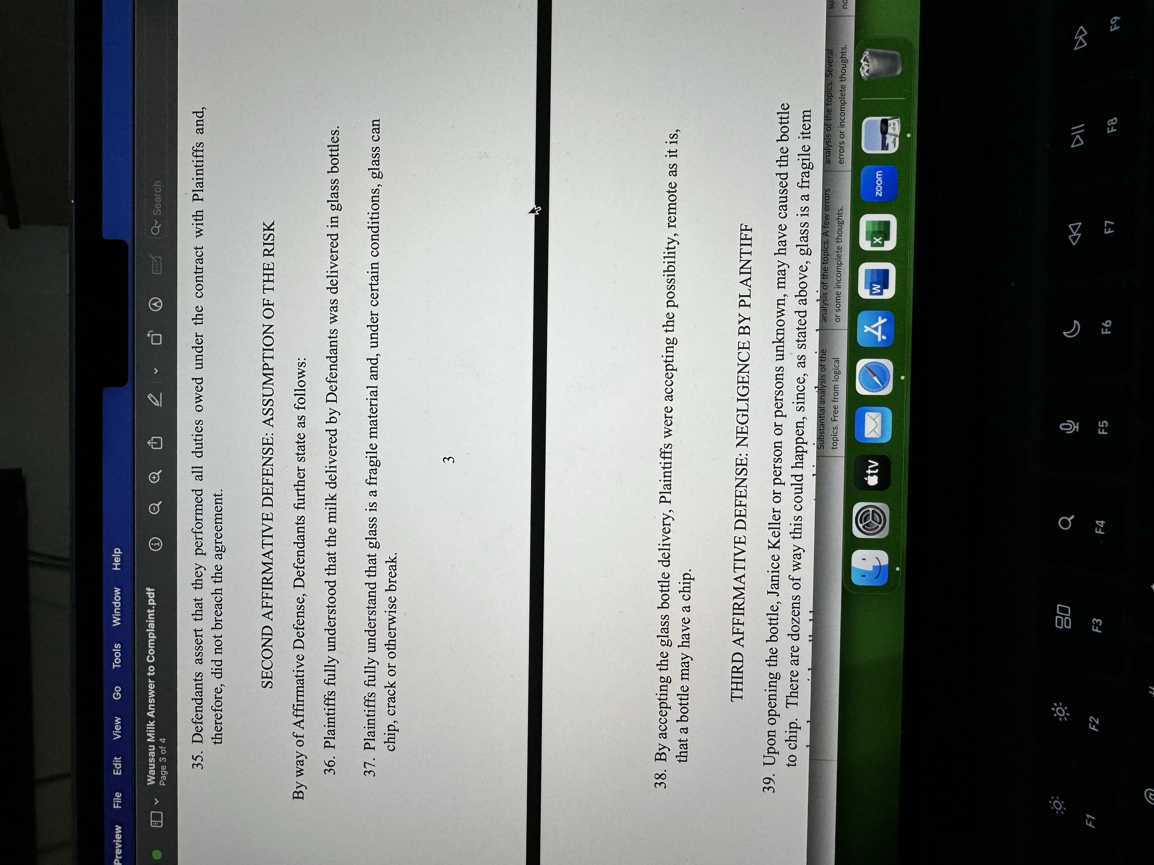 or statement. 27. Defendants deny the allegations alleged in Paragraph Twenty Seven.