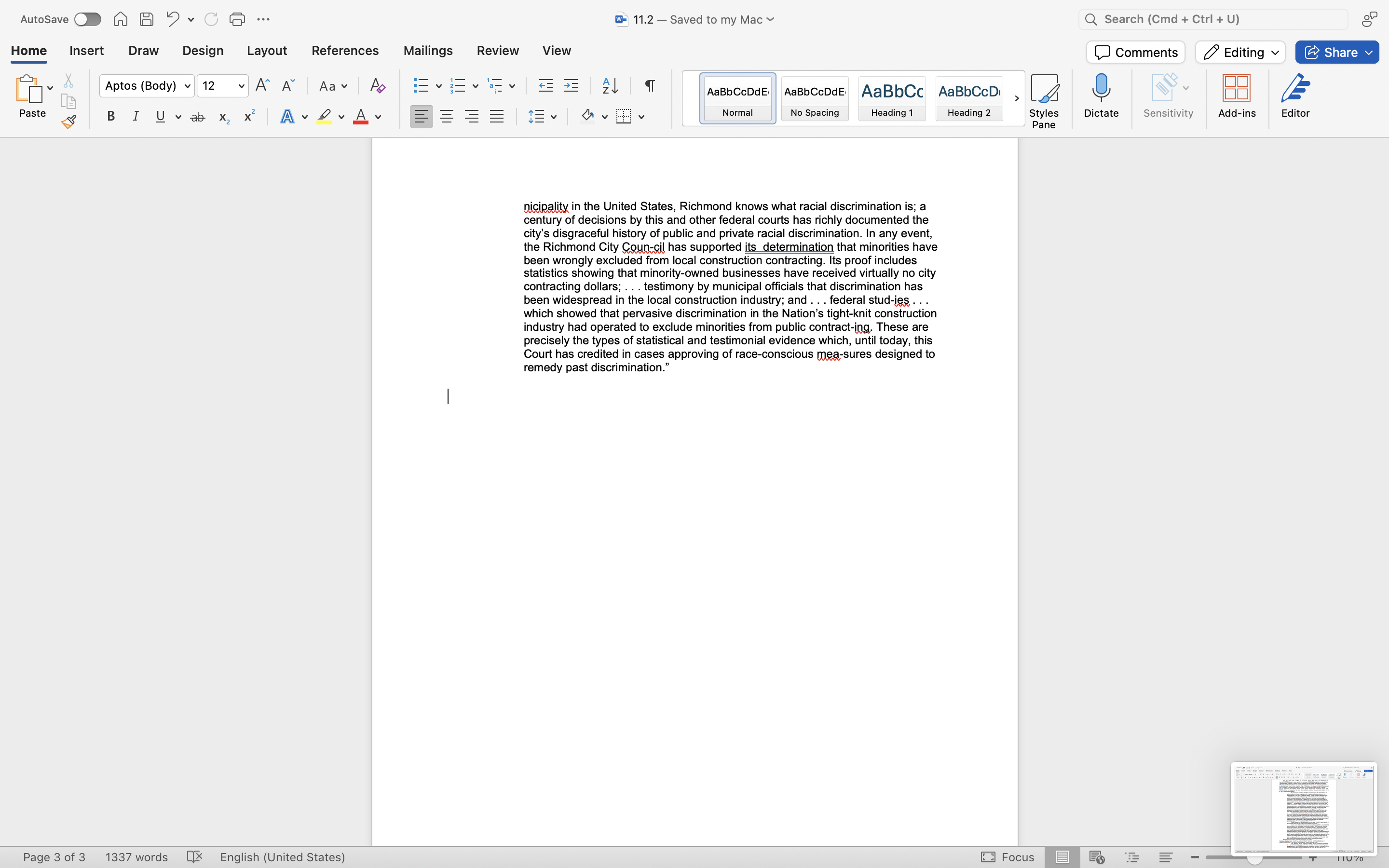 v Layout References v A A Aav x, X | Av &
