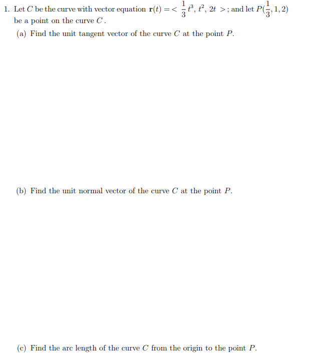 ; and let P(?, 1, 2) be a point on the curve