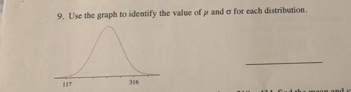 9. Use the graph to identify the value of p and o