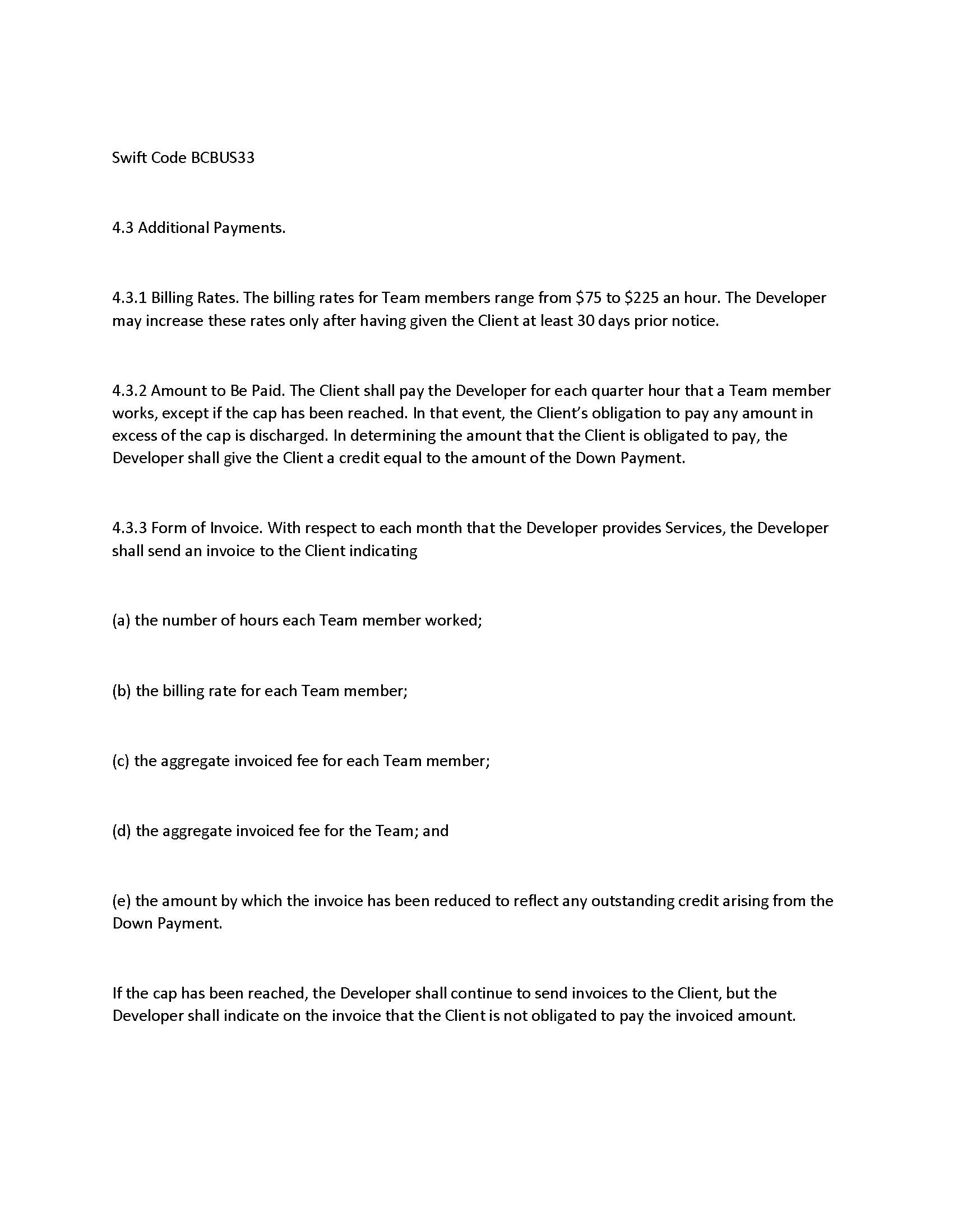 is being utilized in the provision (either 3.2 Termination of Agreement or