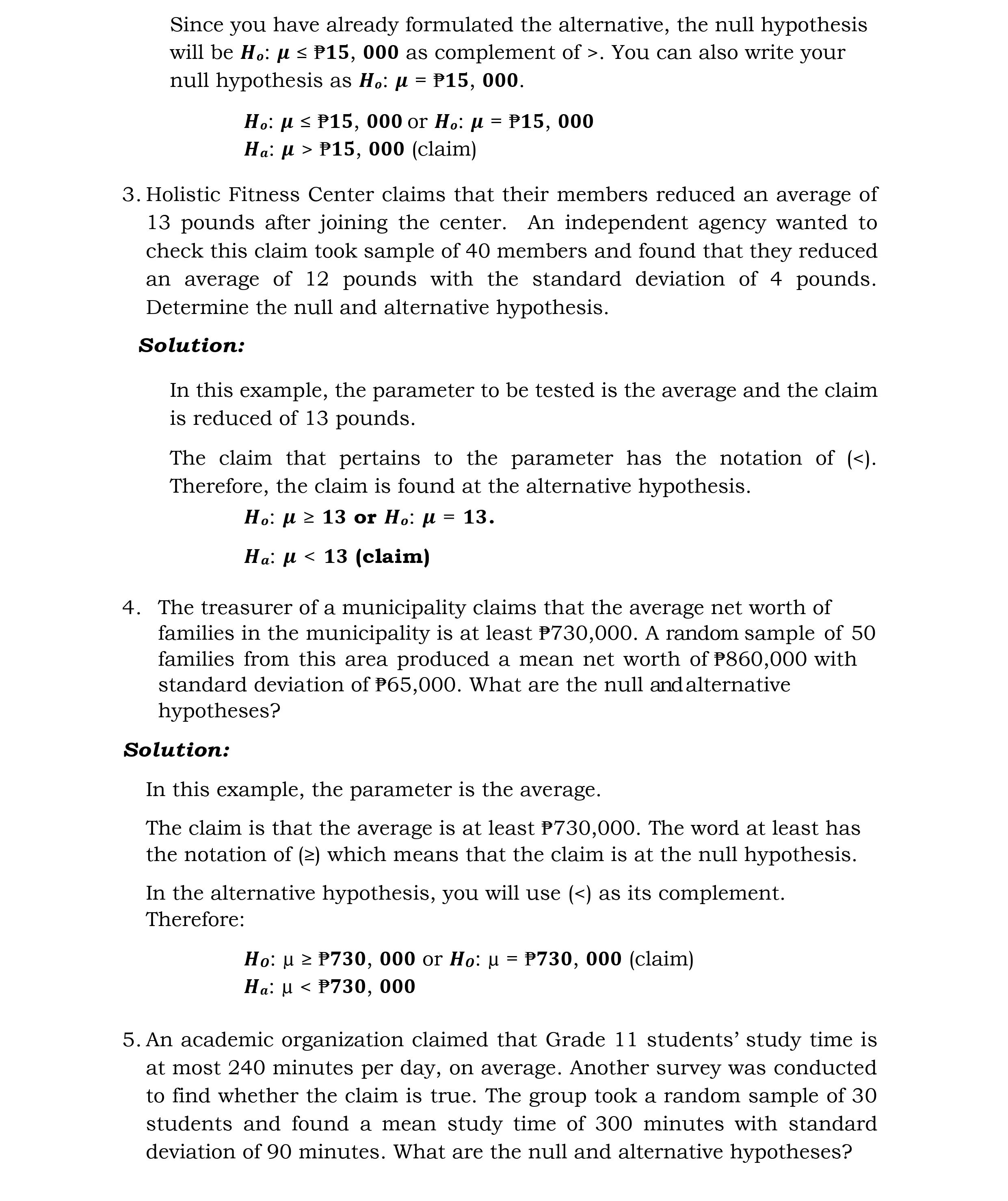 is a comparison between the two. Null Hypothesis (Ha) Alternative Hypothesis [Ha]