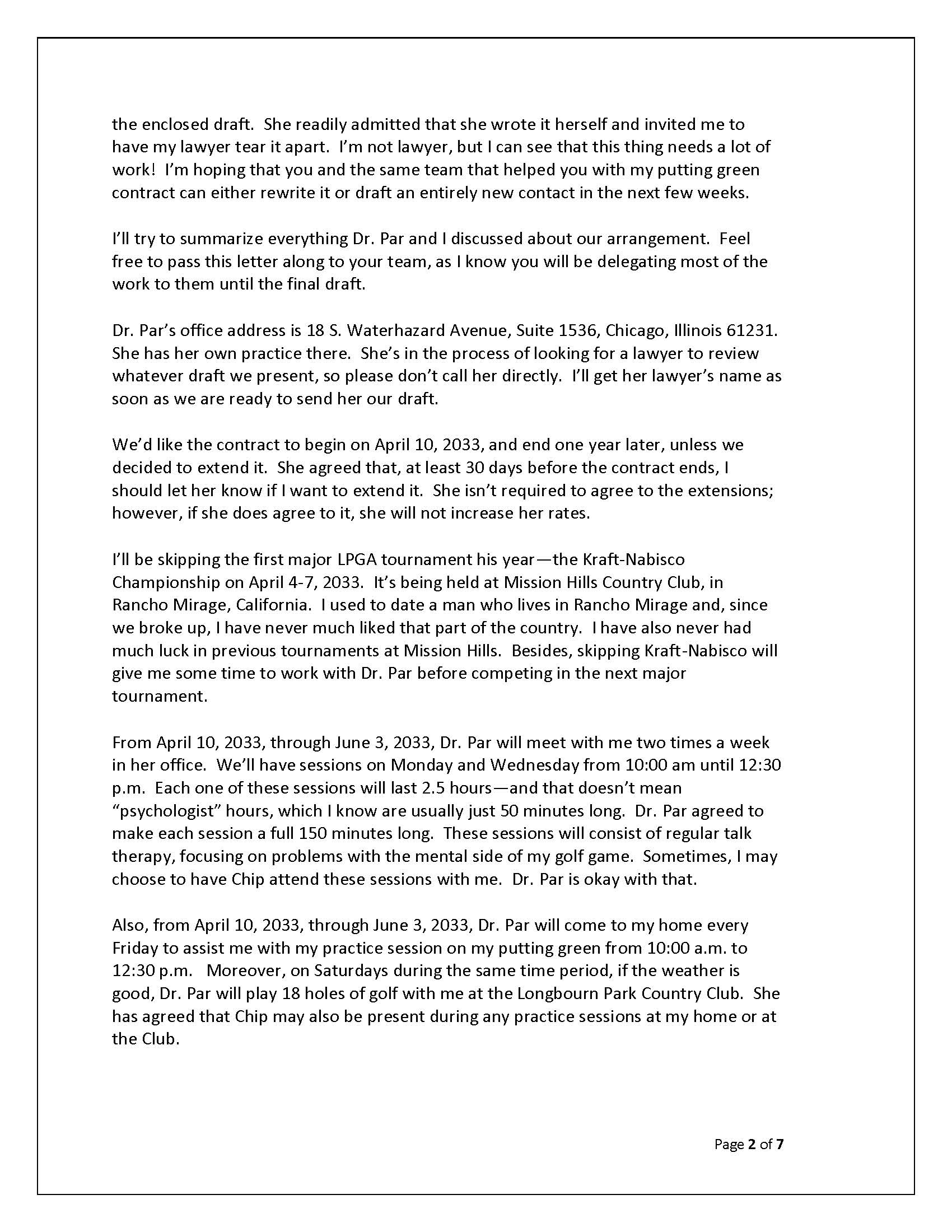 elite athletes all over the world; and WHEREAS Dr. Par agrees to