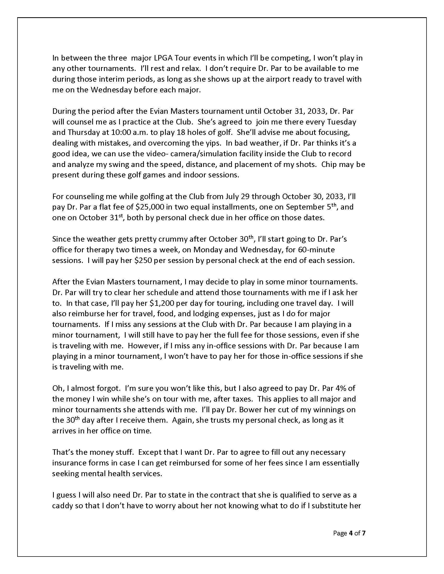 Albatross's performance. NOW THEREFORE, in consideration of the mutual covenants and promises