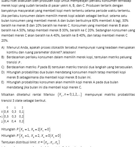 dengan banyaknvz masvarskat Ving membeli kopi merk tertentu selama periode waktu tertentu.