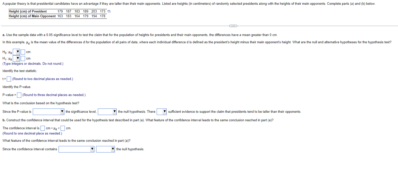 A popular theory is that presidential candidates have an advantage if they